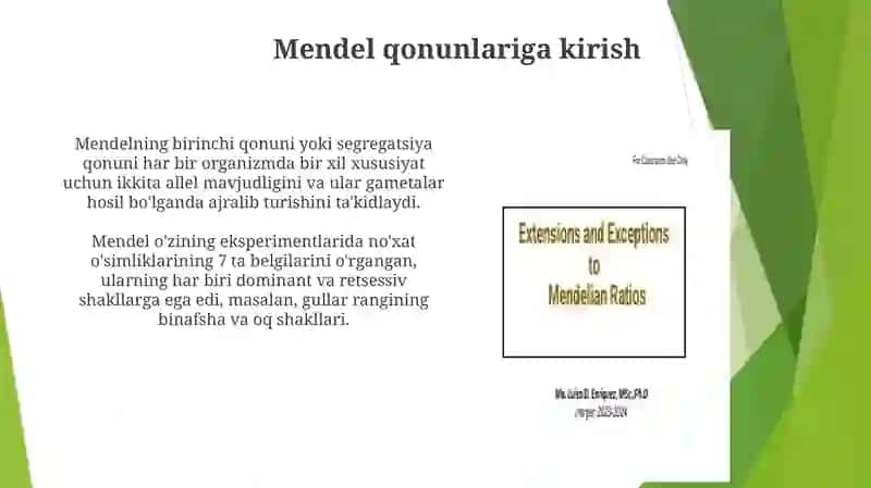 Mendel qonunlari 3