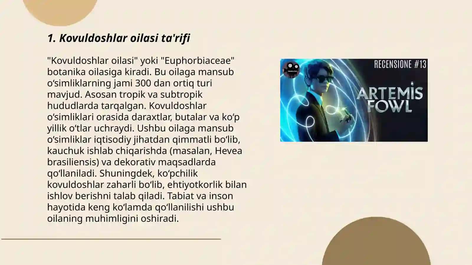 Kovuldoshlar oilasi 3