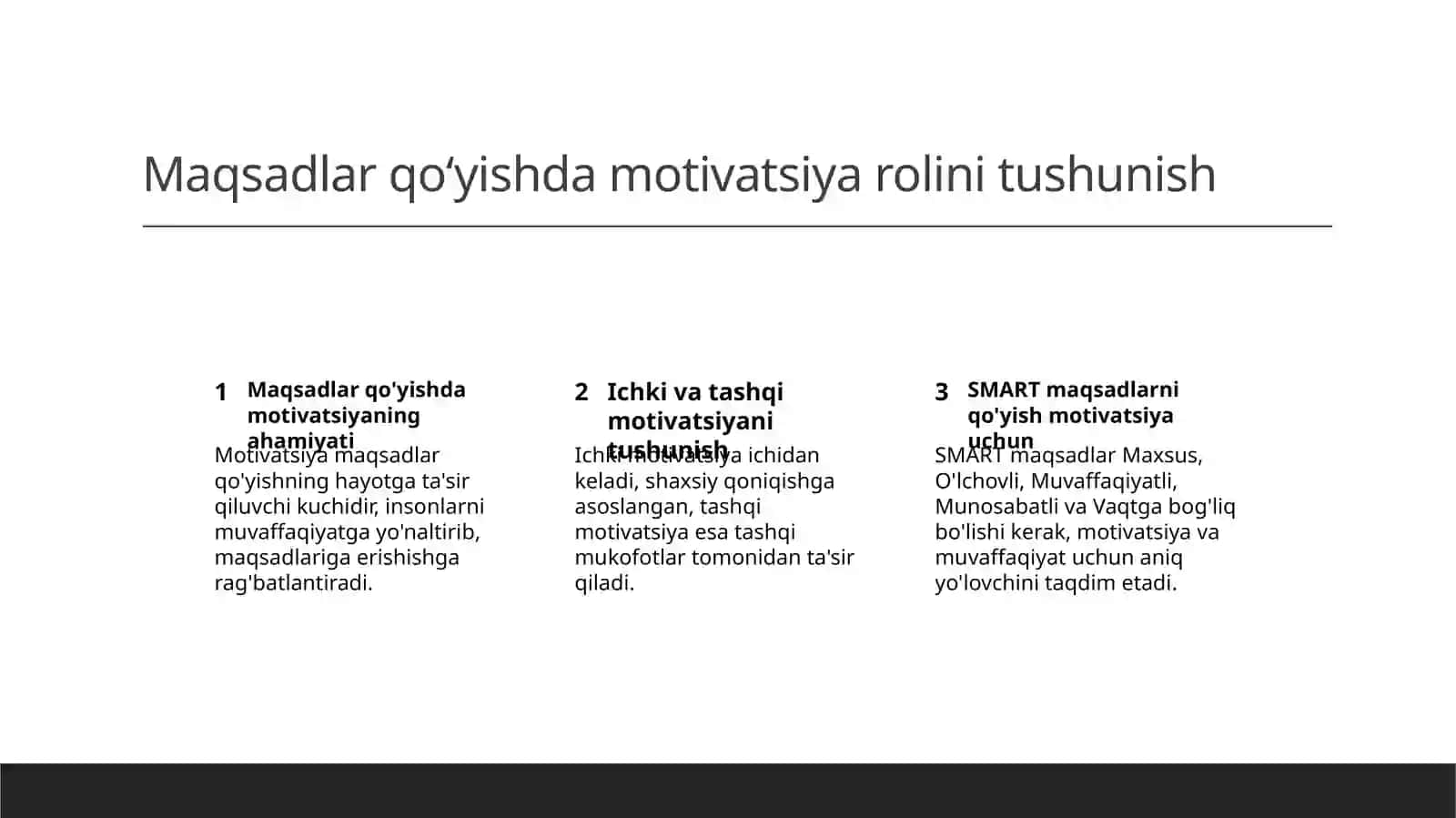 Motiv, motivatsiya va hissiyotning namoyon boʻlishi 3