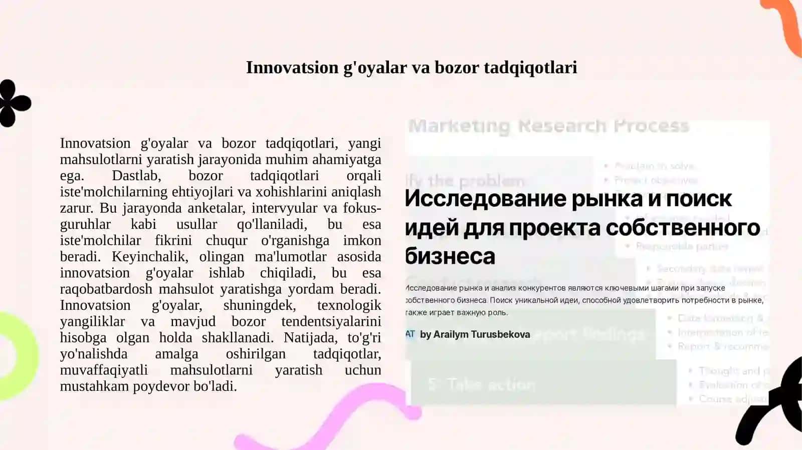 Pradutsentlarni yaratish ushullari 3