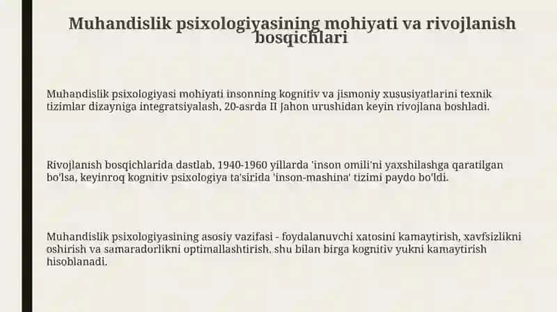 Muhandislik psixologiyasi 3