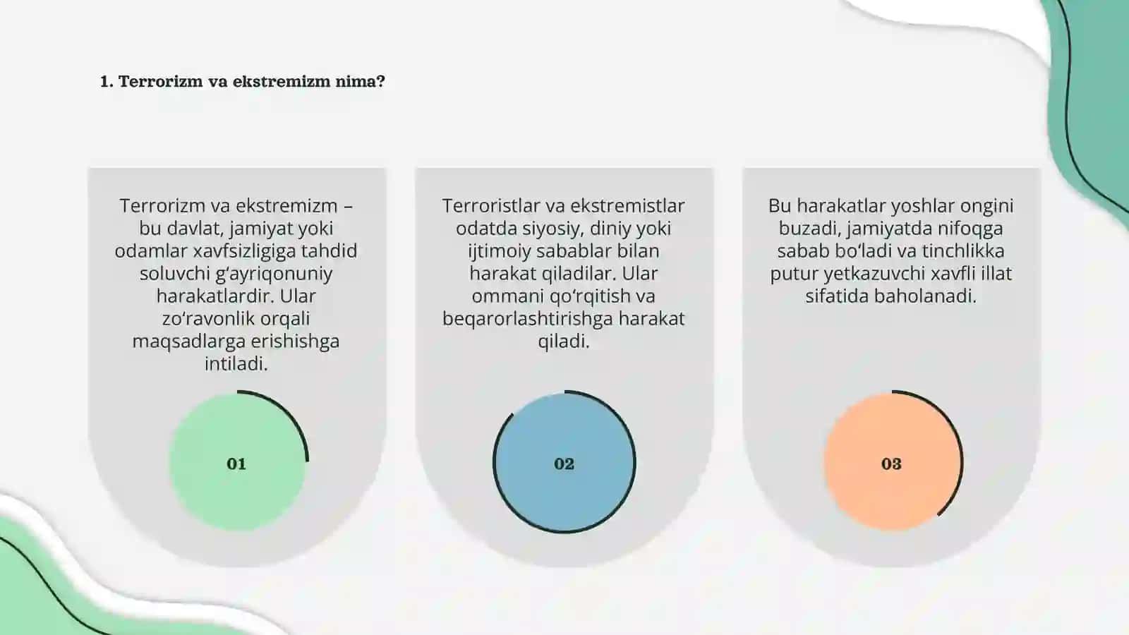Terrorizm va ekstrimizmning asosiy xususiyatlari 3