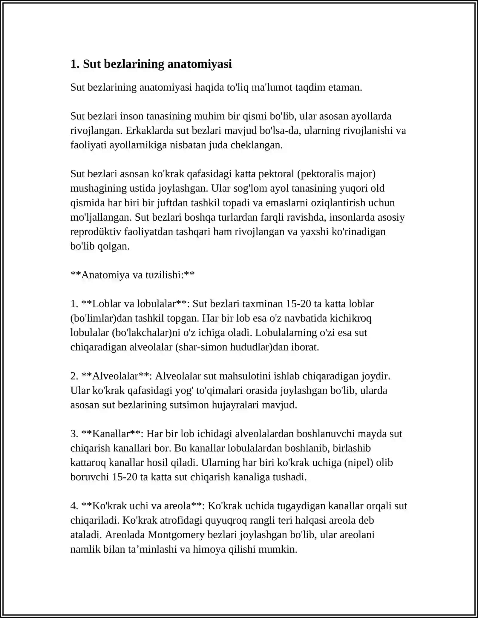 Sut bezlarini qurishning omillari 3