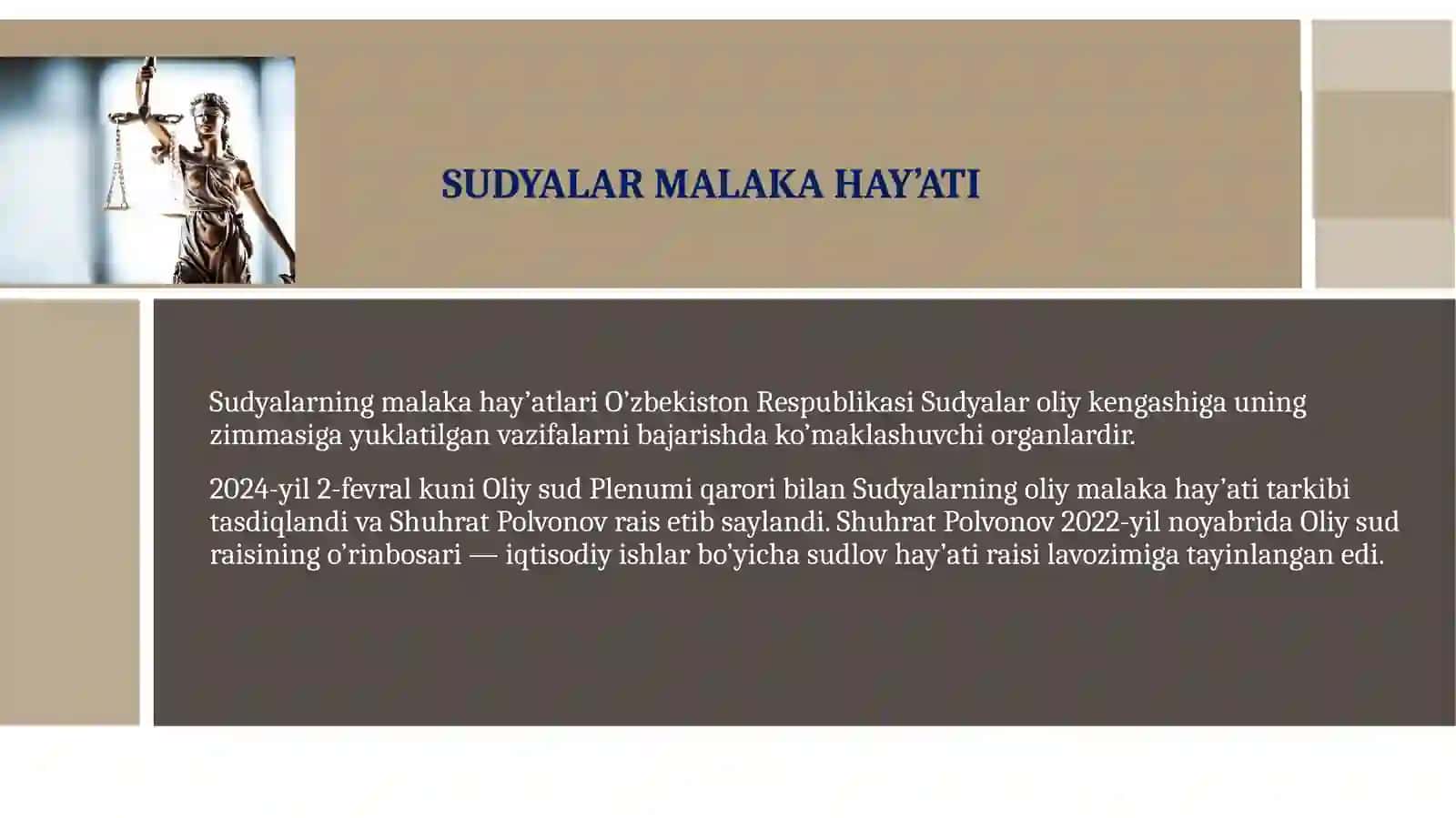 Sudyalar malaka hay'atlari 3