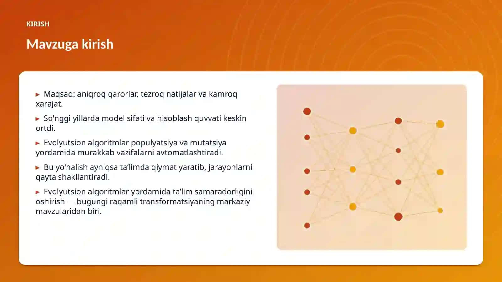 Evolyutsion algoritmlar yordamida taʼlim samaradorligini oshirish 3
