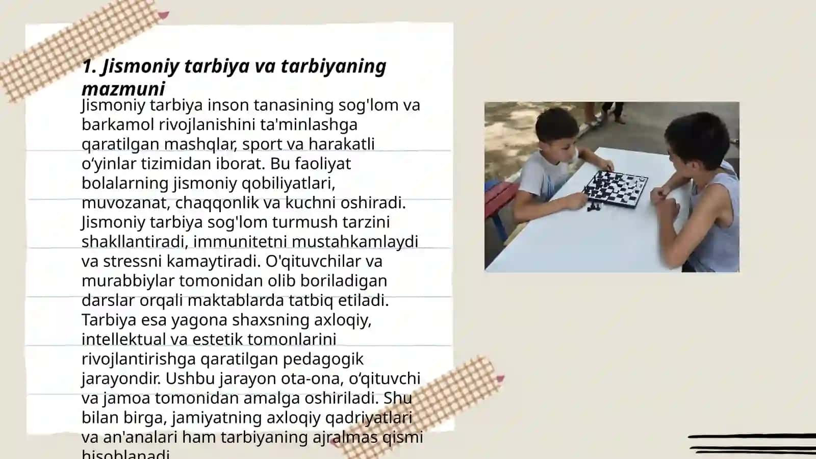 Jismoniy tarbiya jarayonida ta‘lim tarbiya asoslari 3