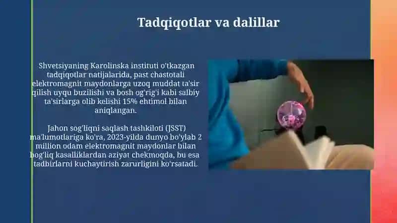 ELEKTROMAGNIT. MAYDONNING INSONLARGA TASIRI 3