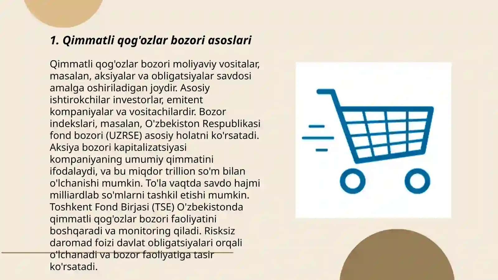Qimmatli qog'ozlar bozori asoslari 3