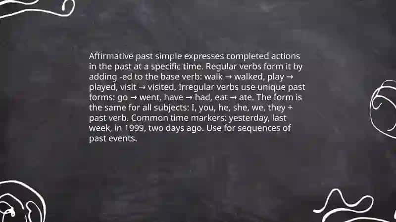 Past Simple 3