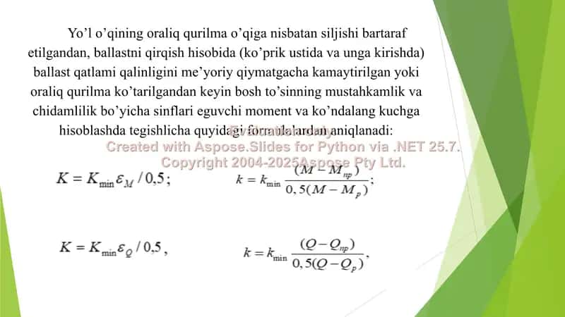 Qurilma tayanchlarini hisoblash 3