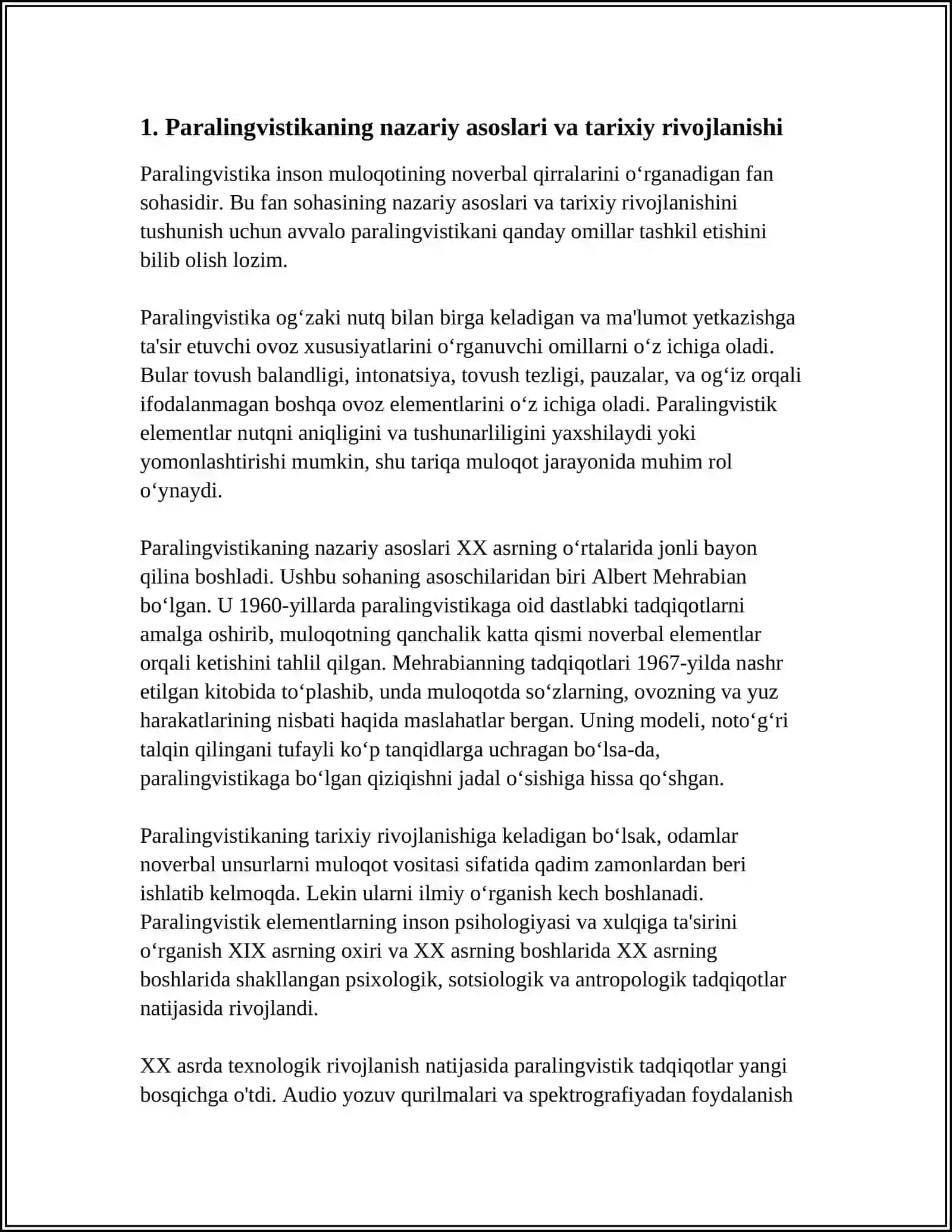 PARALINGVISTIKA VA LINGVOPRAGMATIKA 3