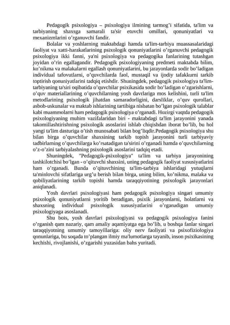 Yosh psixologiyasining tadqiqot metodlari 3