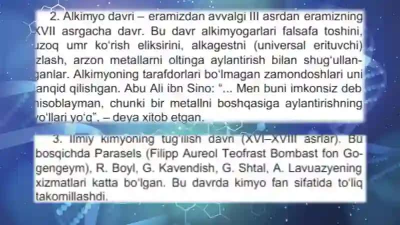 Kimyo fani va uning vazifalari 3