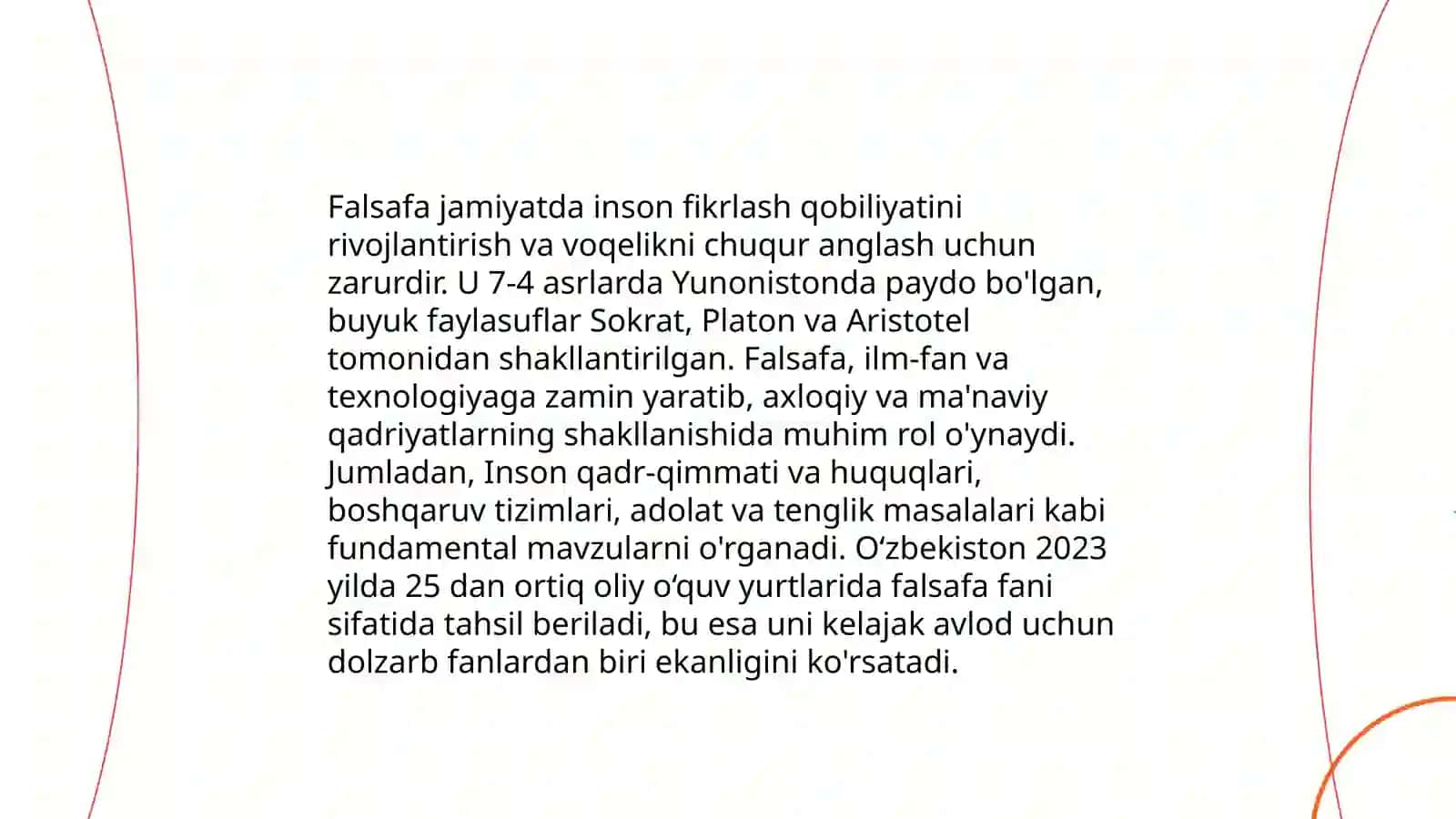 Falsafaning jamiyatdagi o'rni 3