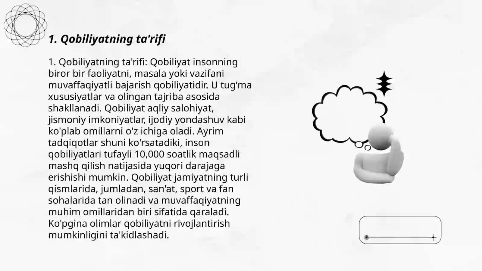 Qobiliyat va uning turlari 3