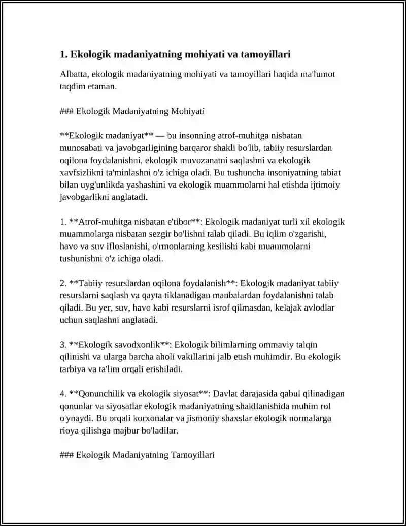 Ekologik Madaniyat 3