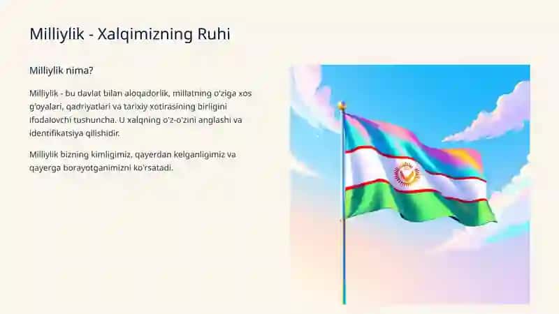 Milliylik va Milliy Qadriyatlar 3
