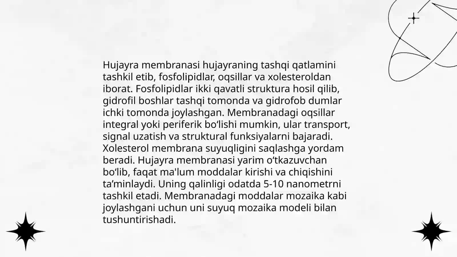 Hujayra membranasi tuzilishi 3