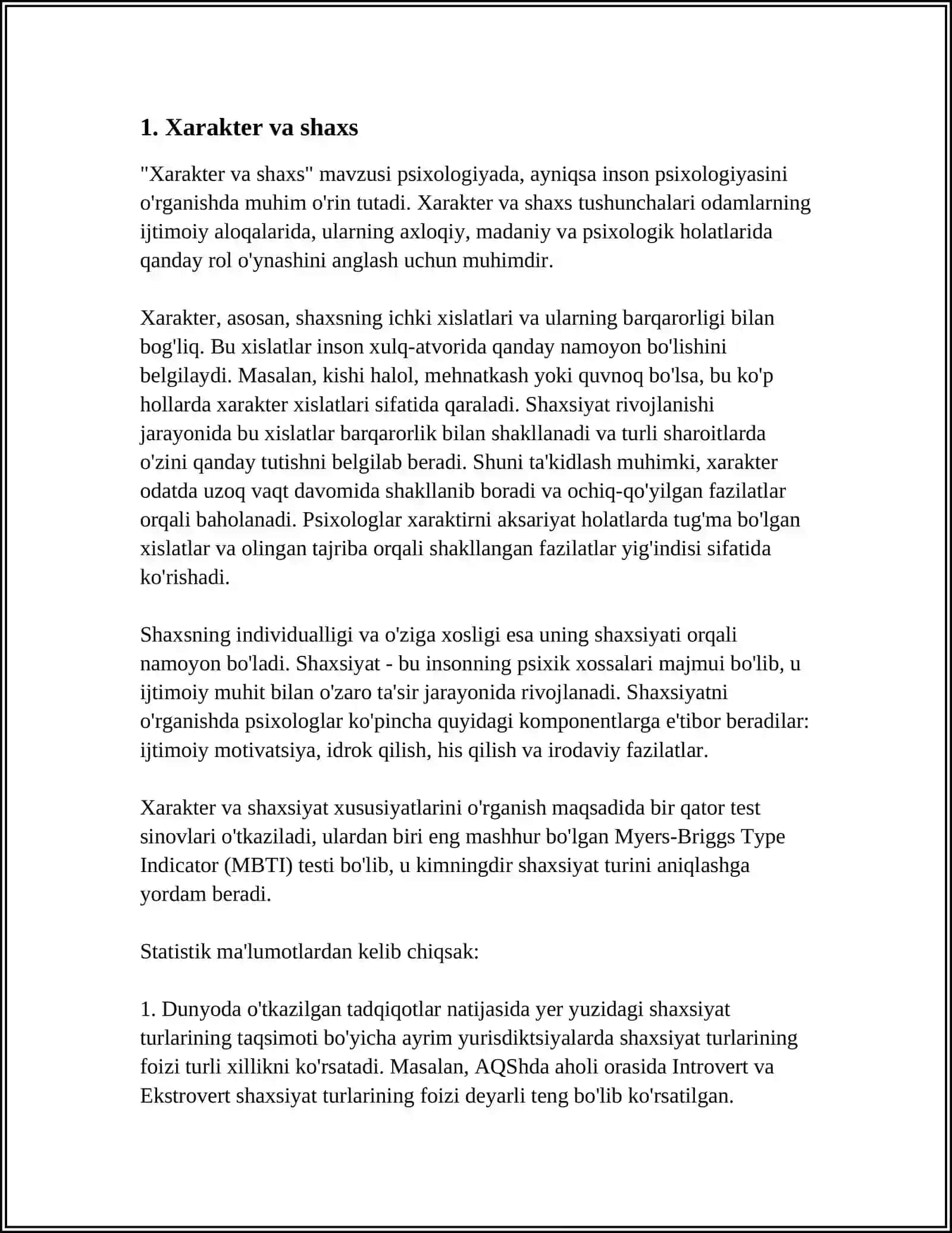 XARAKTER HAQIDA TUSHUNCHA 3