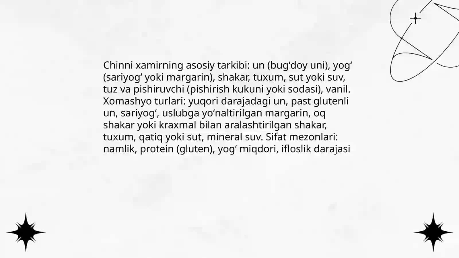 Chinni xamir bilan ishlash texnologiyasi 3
