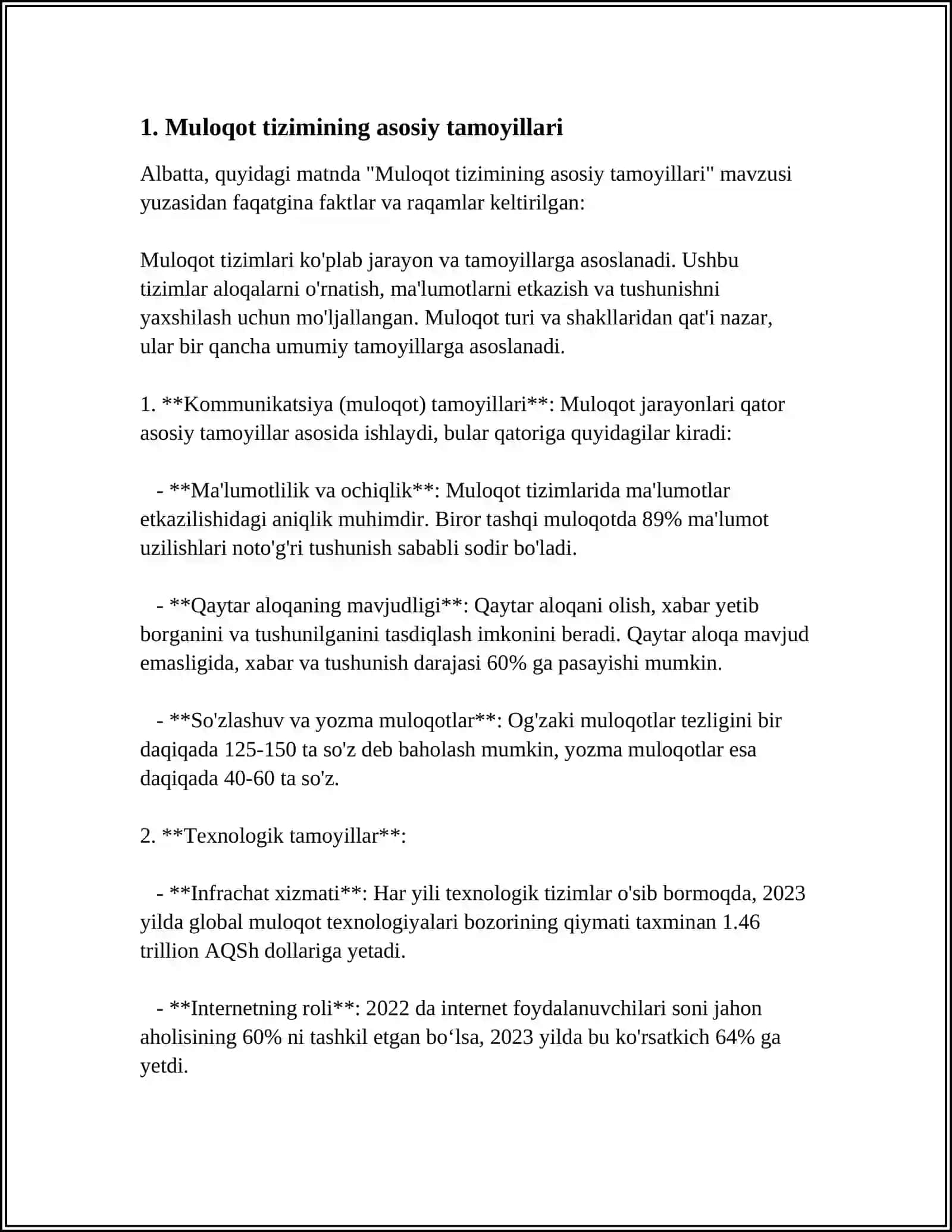 Muloqot tizimining asosiy tamoyillari 3