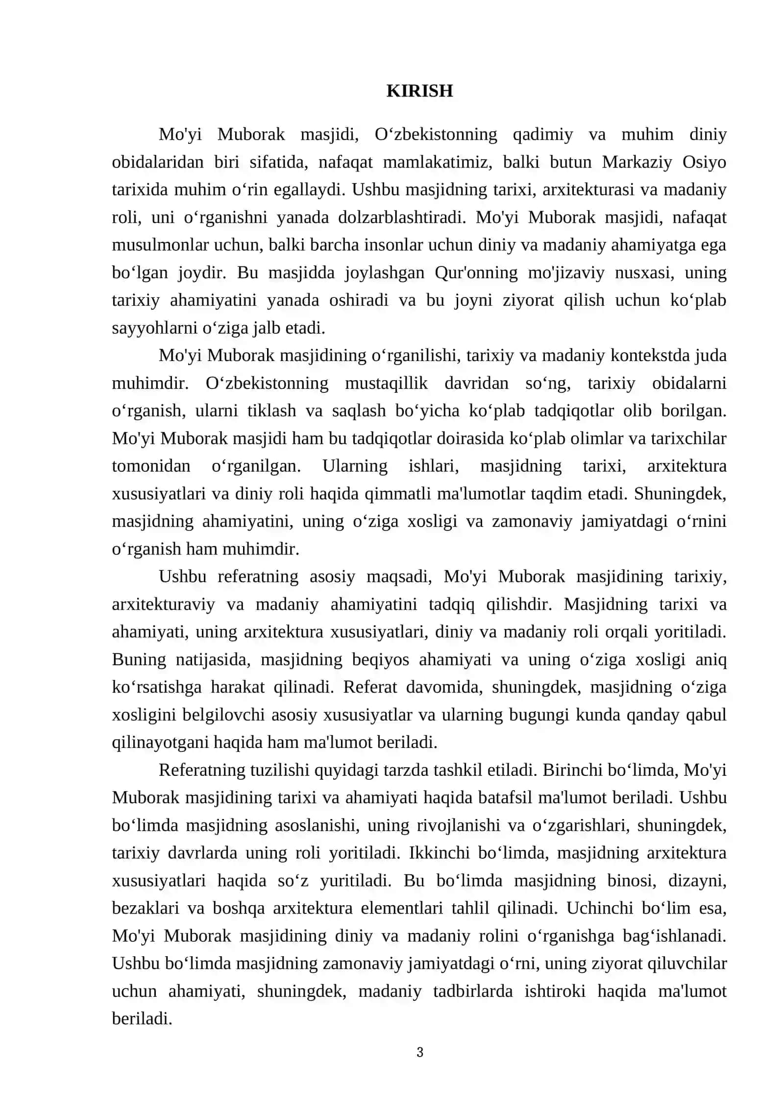 Mo'yi Muborak masjidi 3