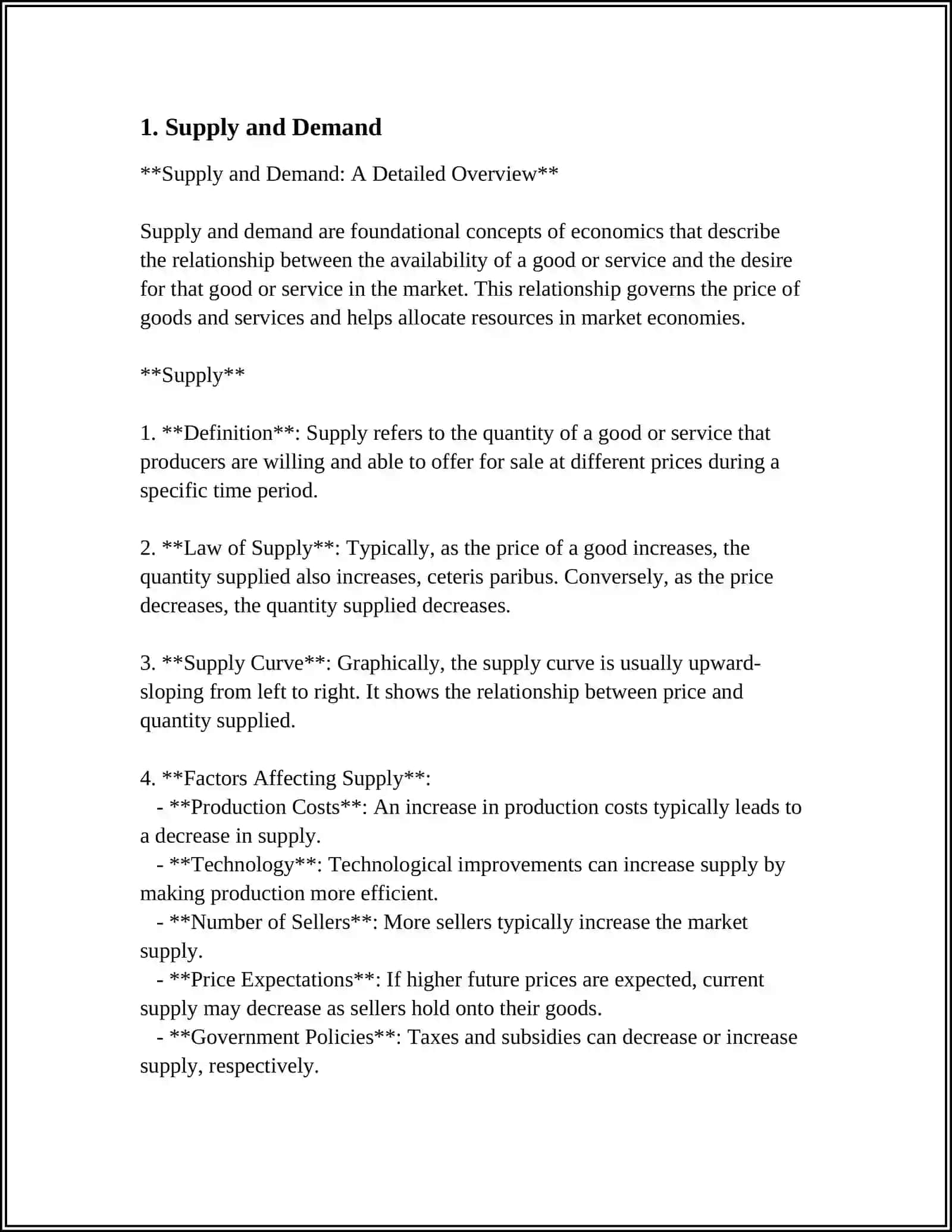 Supply and Demand: A Detailed Overview 3