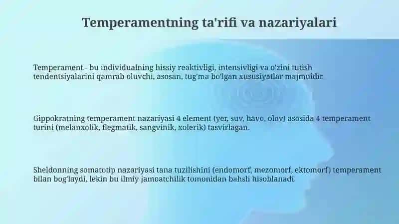 Temperament va uning xususiyatlari 3
