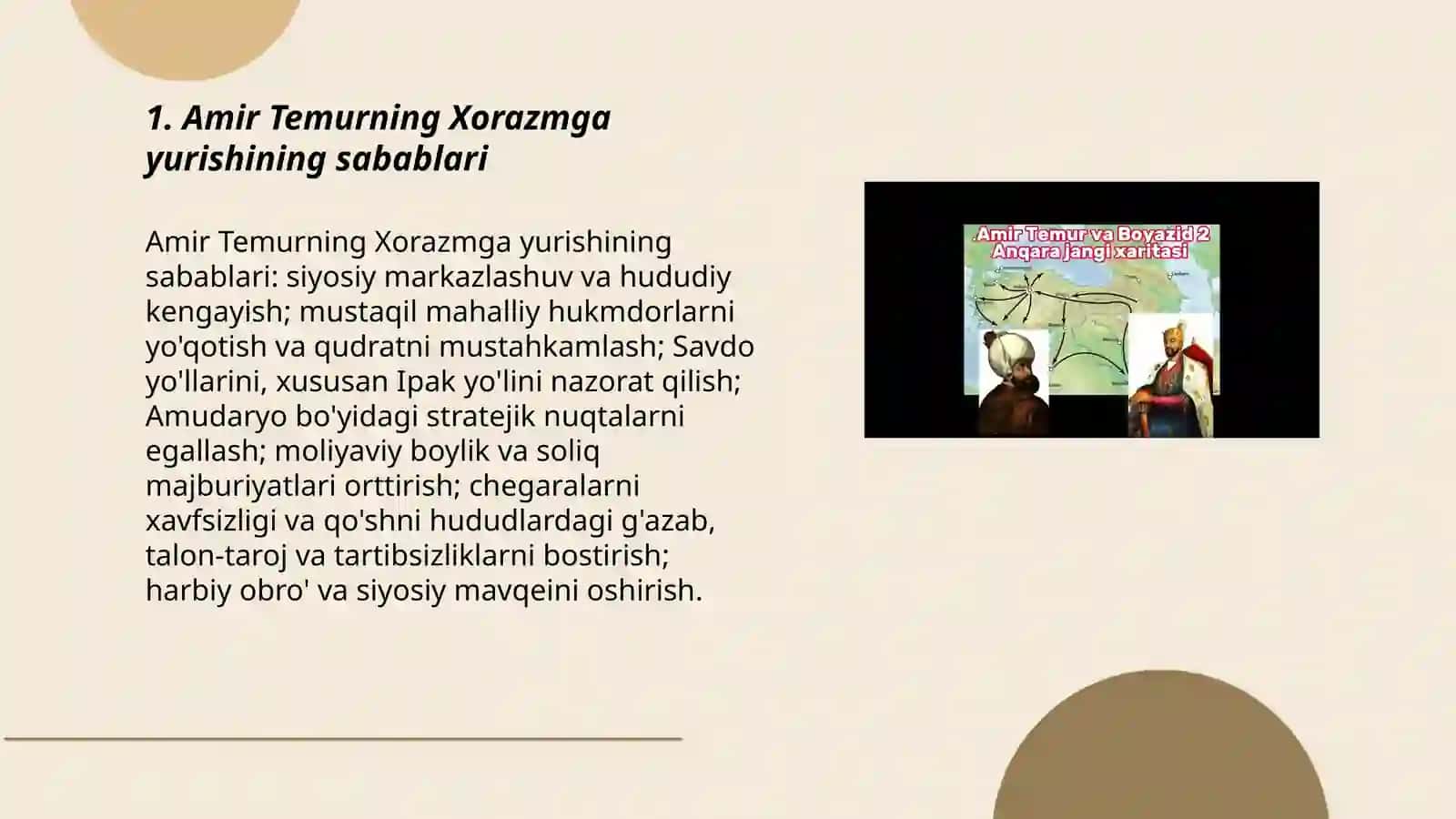 Amir Temur Xorazmga yurishi. Amir Temur Hindistonga yurishi 3