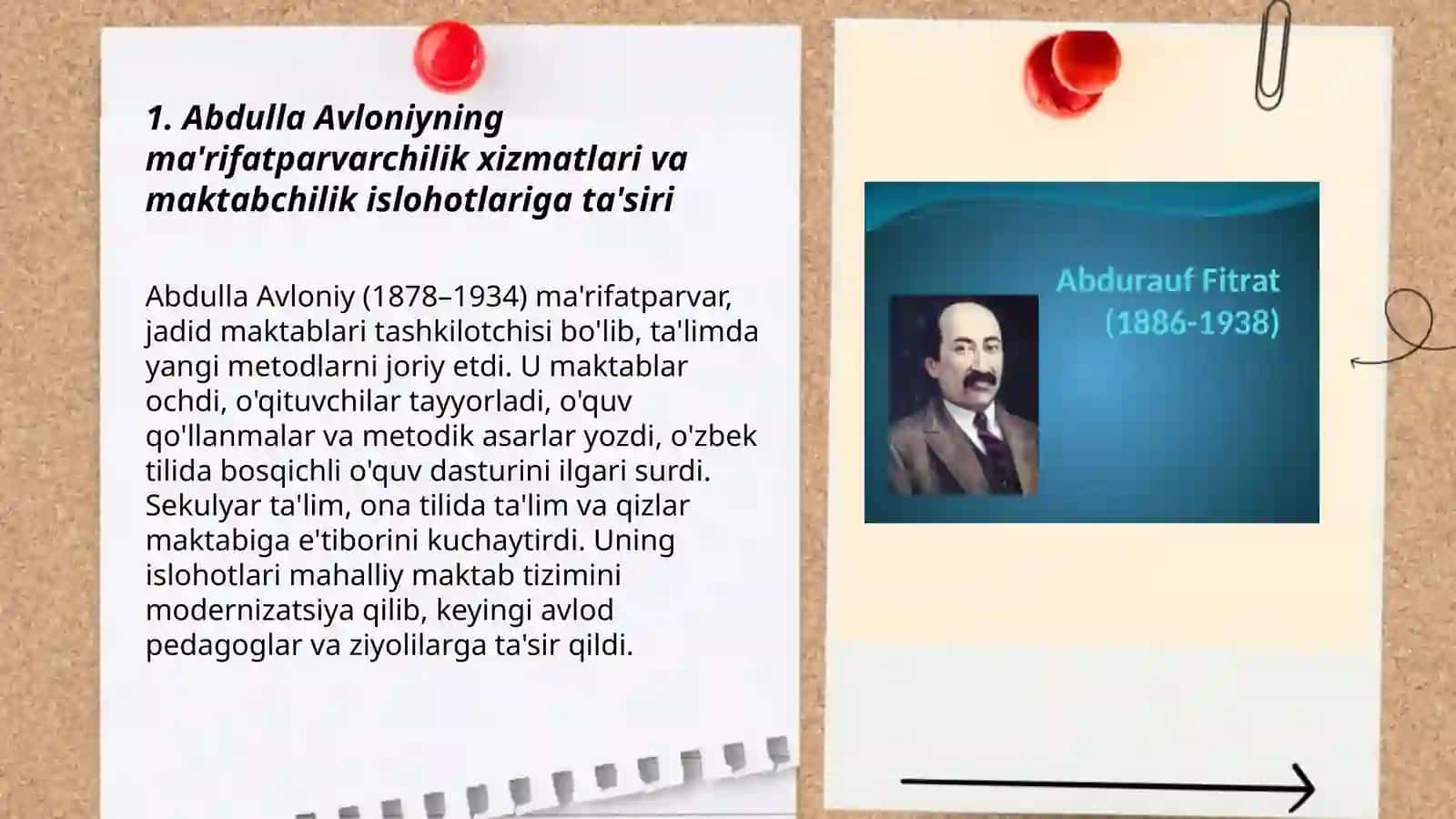 Ma'rifatparvarchilik xizmatlari A.Avloniy, A.Qodiriy, Fitrat 3
