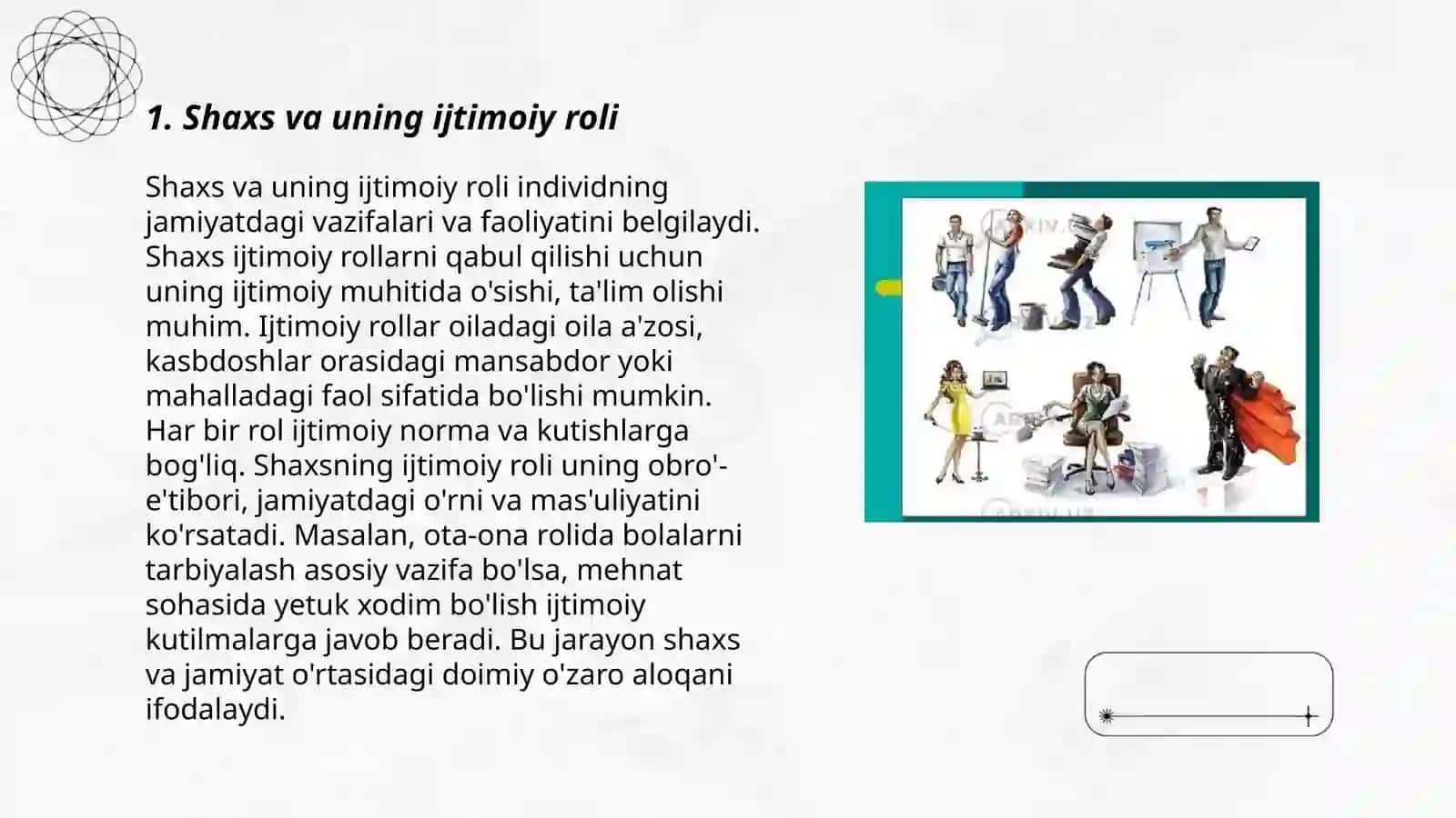 Shaxs va uning ijtimoiy roli 3