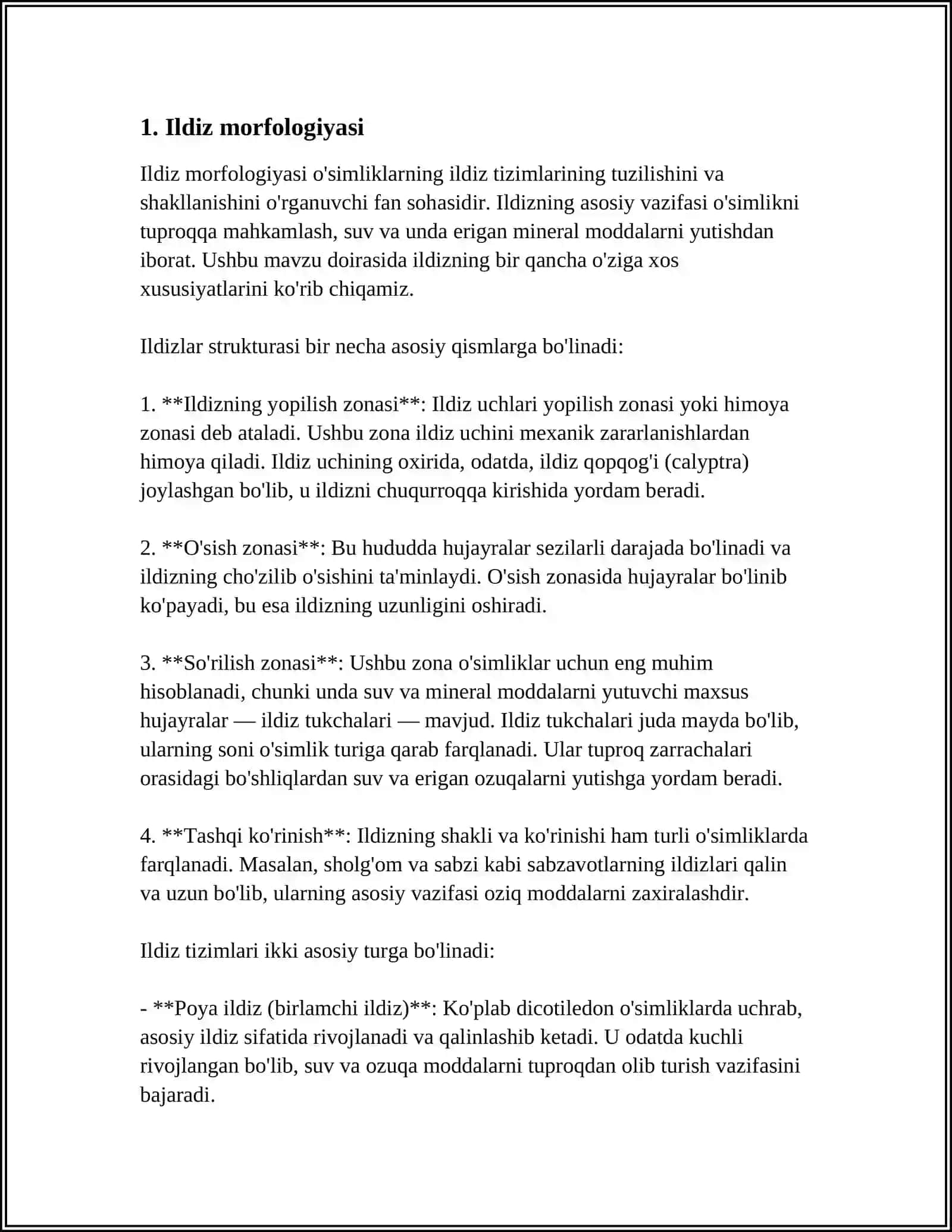 ILDIZ, POYA, BARG METAMORFOZI 3
