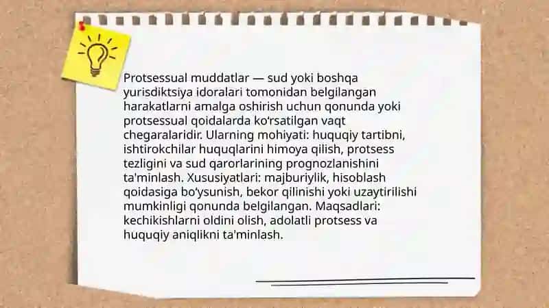 Protsessual muddatlar 3