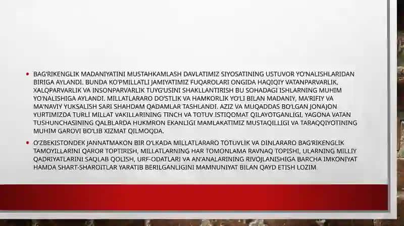 MILLATLARARO TOTUVLIK-YURT FAROVONLIGI GAROVI 3