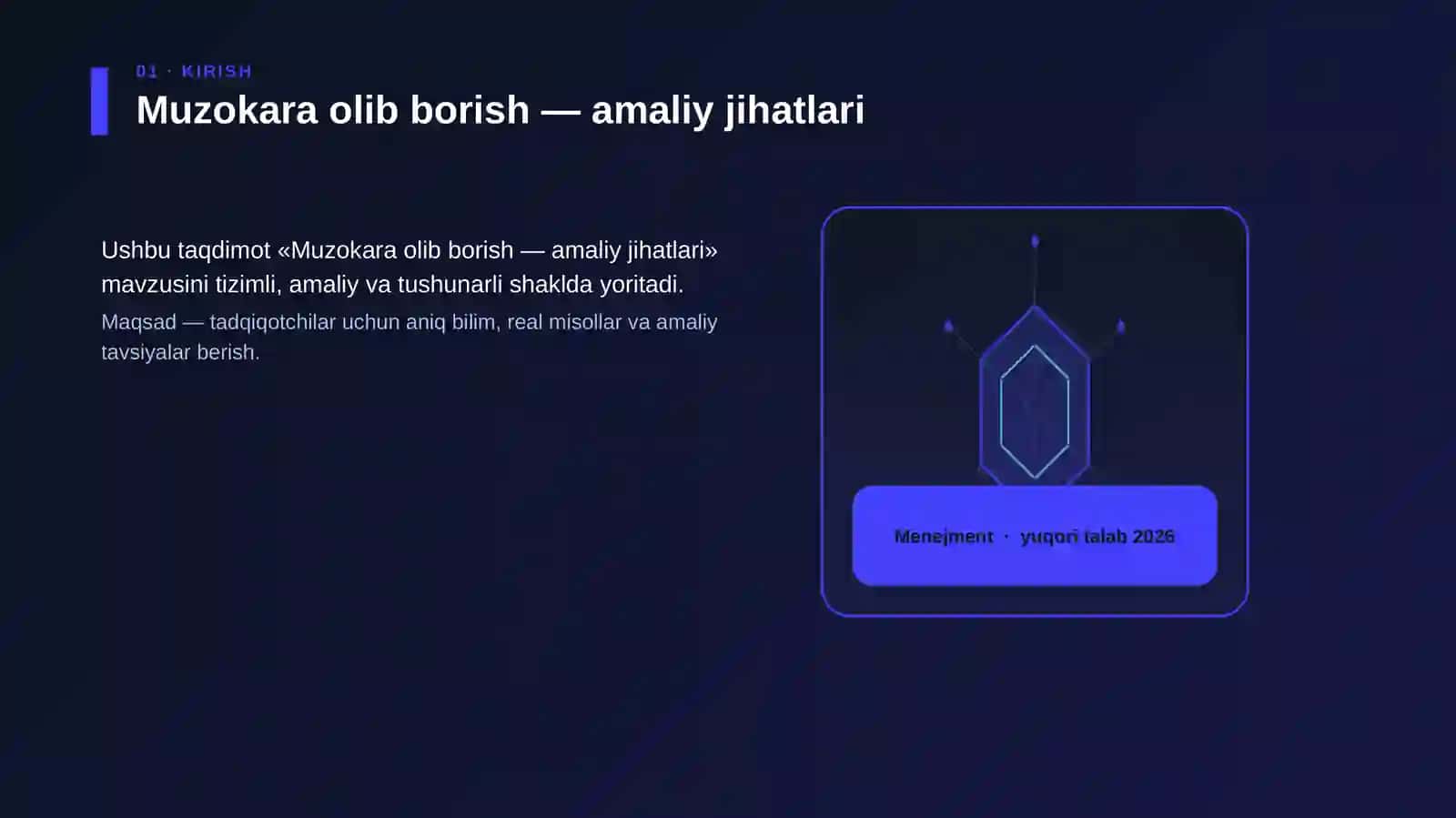 Muzokara olib borish — amaliy jihatlari 3