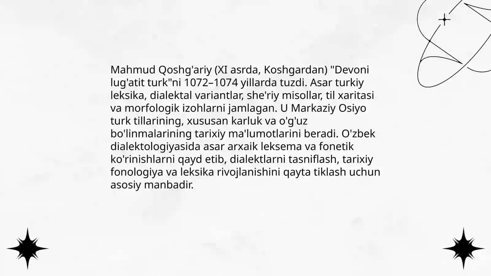 Mahmud Qoshg'ariy va o'zbek dialektologiyasi 3
