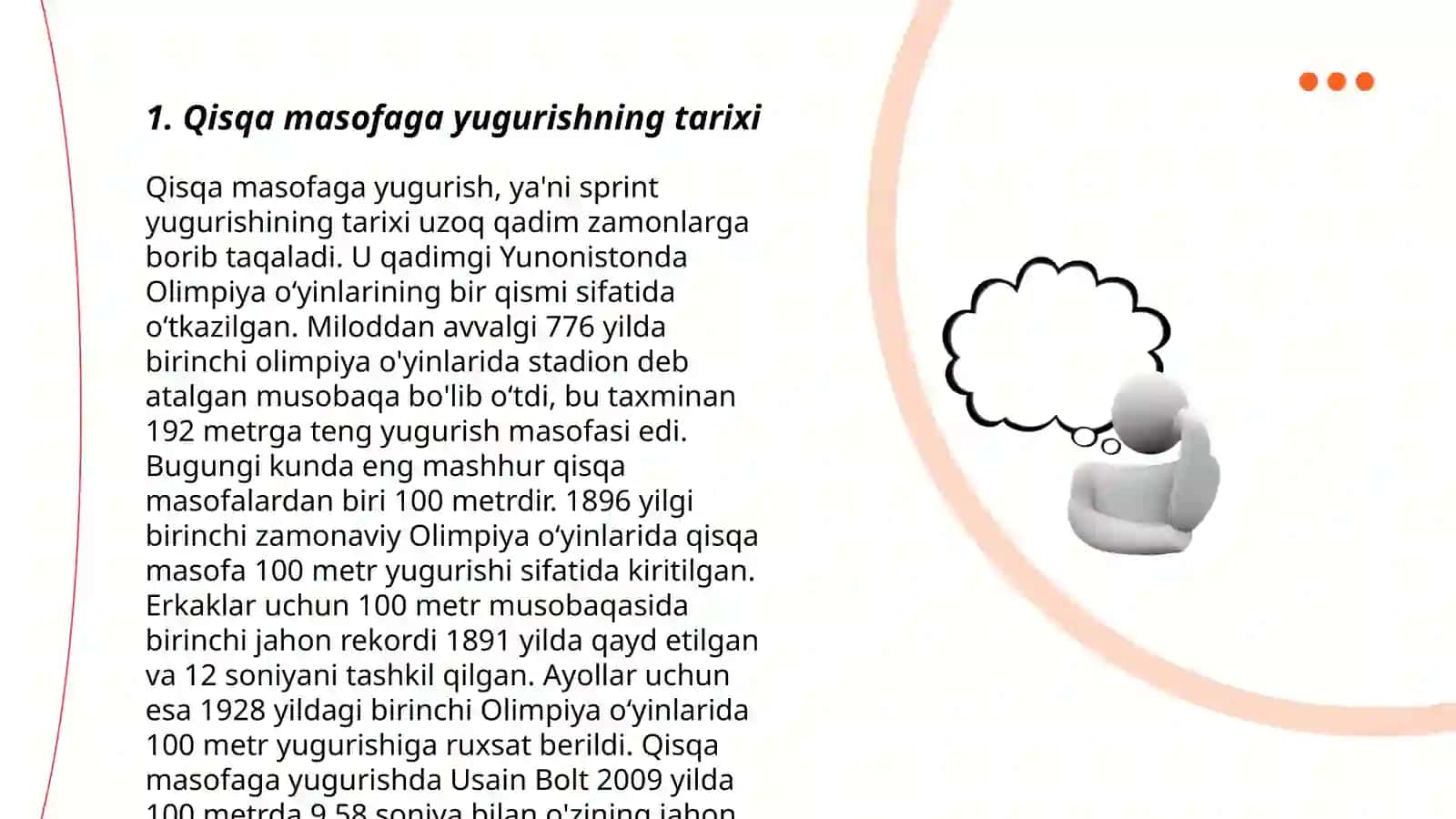 Qisqa masofaga yugurish texnikasi 3