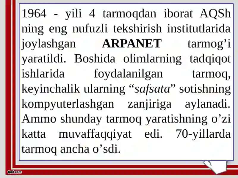 Internet texnologiyalarini qoʻllash 3