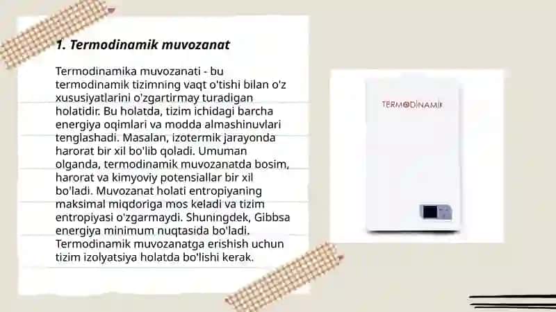 Termodinamik sistemalar 3