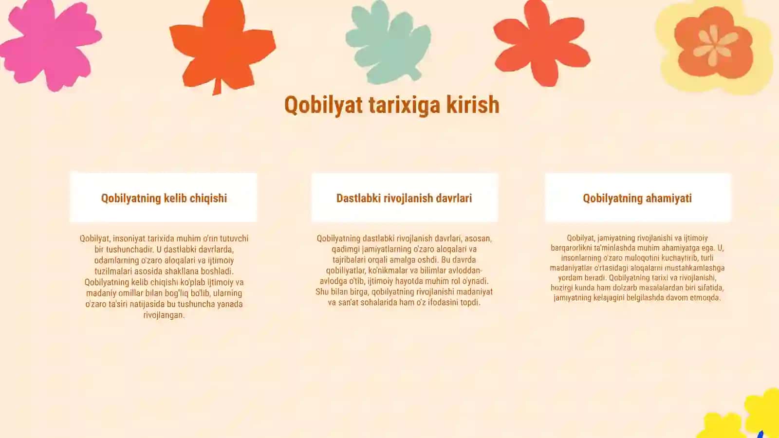 Qobilyat haqida tushuncha 3
