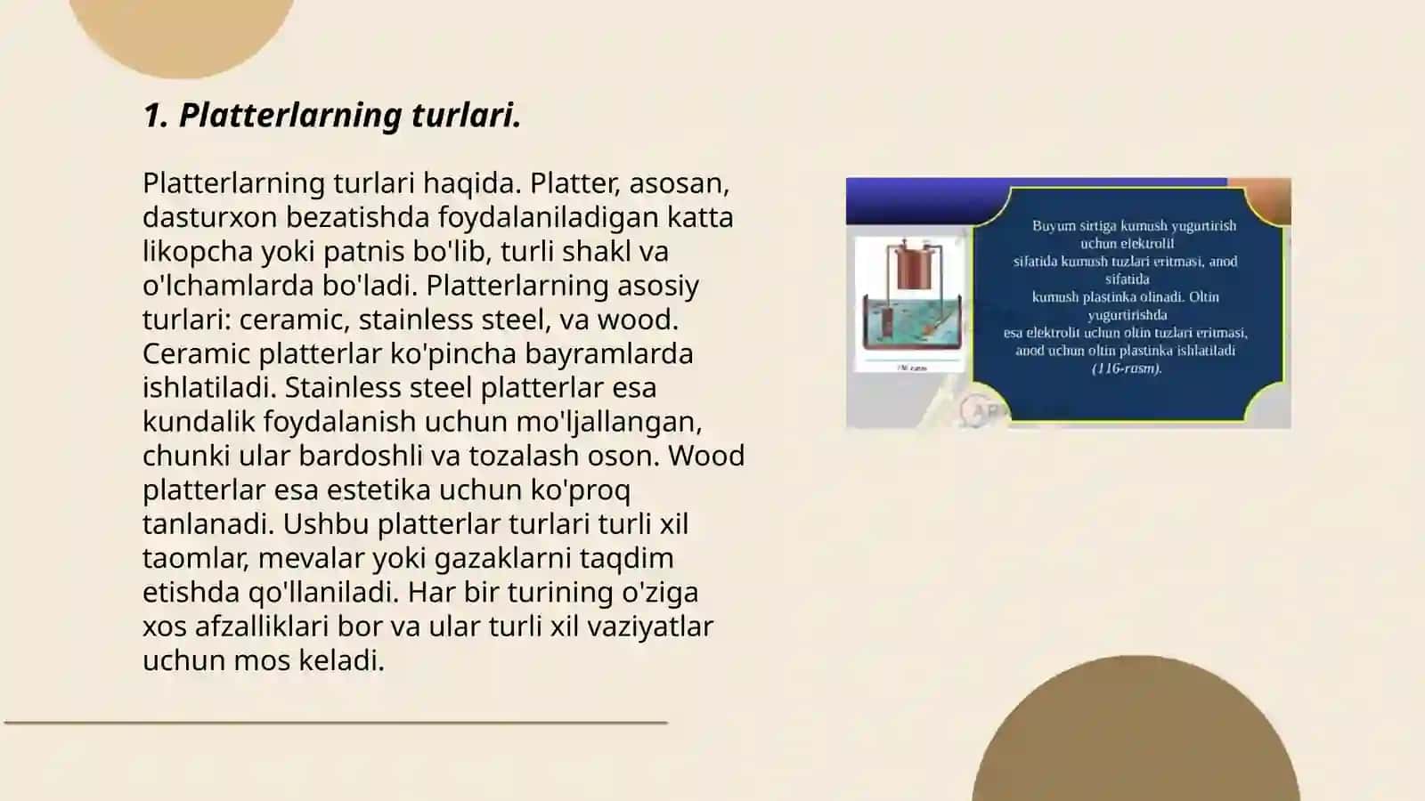 Platterlarni o'rganish va foydalanish 3