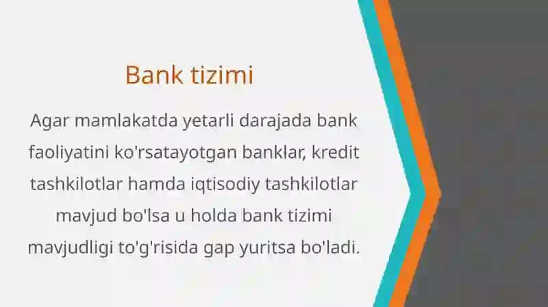 Bank tizimining modullari va ular o'rtasidagi avtomatlashtirilgan jarayonlar. 3