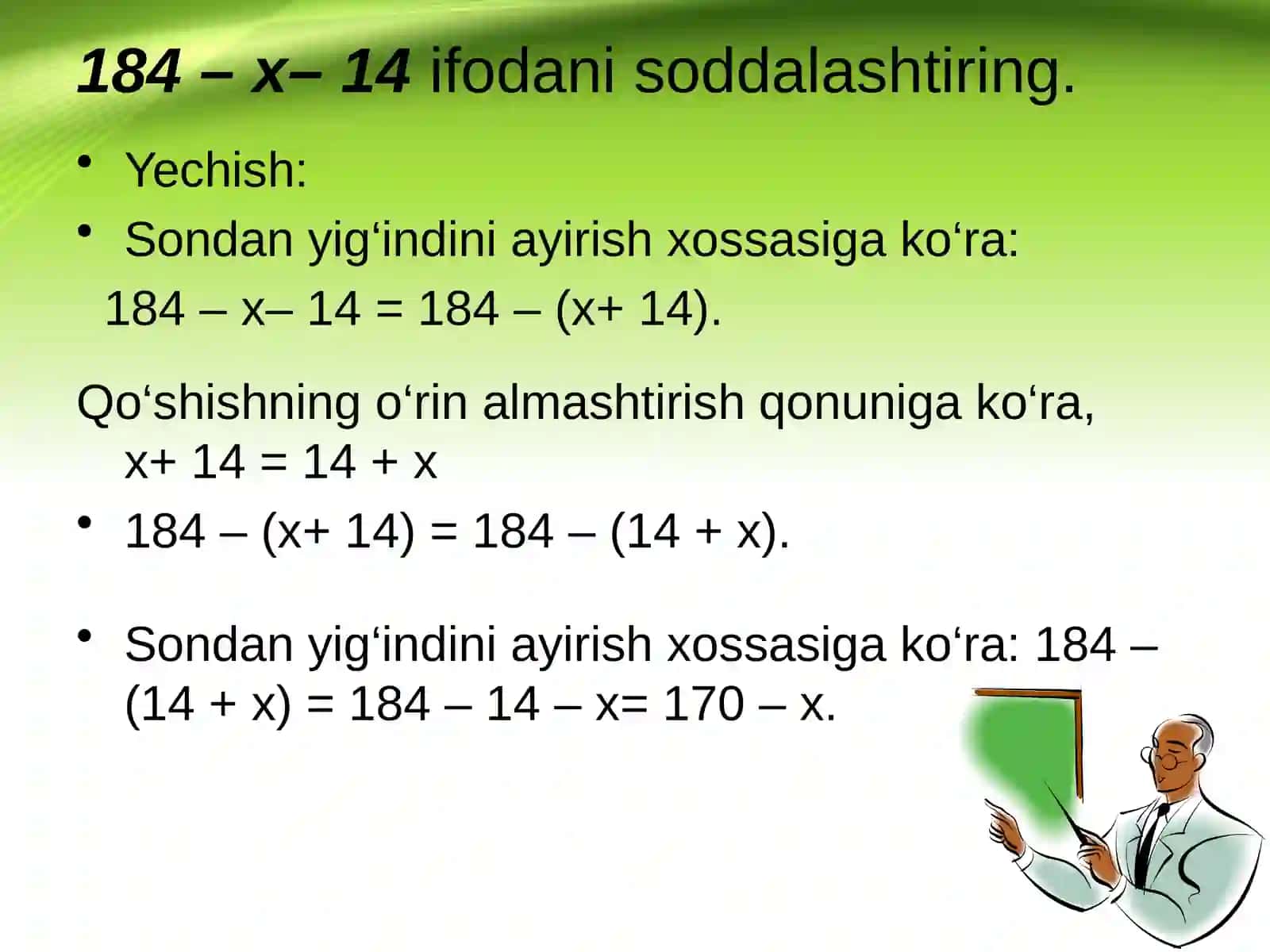 Tenglamalar 3