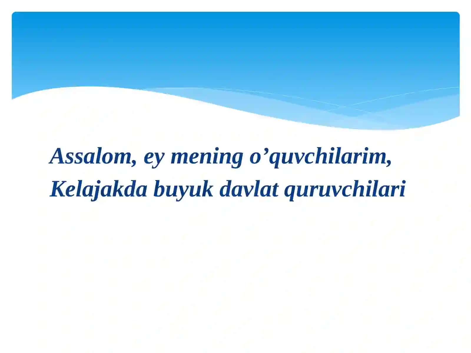Fe'l – So’z Turkumlari 3