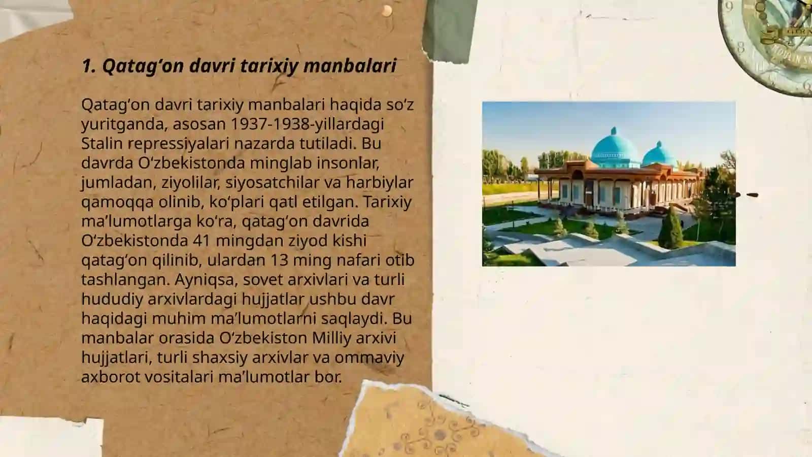 Qatagʻon qurbonlari xotirasi muzeyi 3
