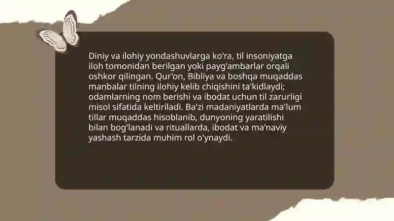 Tilning paydo boʻlishi haqida qarashlar 3