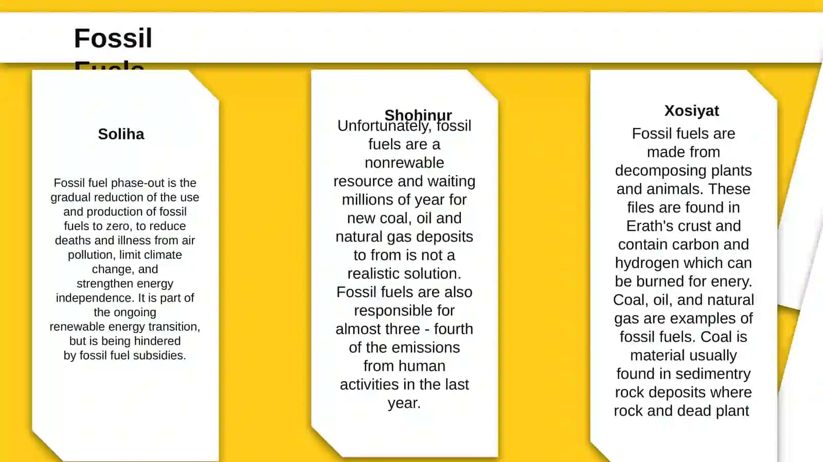 Fossil Fuels Presentation 3