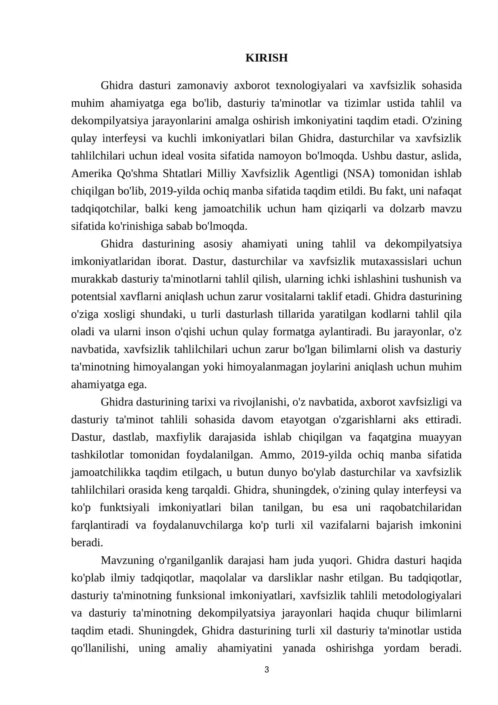 Ghidra dasturi va uning imkoniyatlari 3