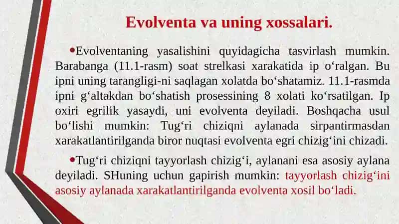Evolventalitishlig‘ildirak 3