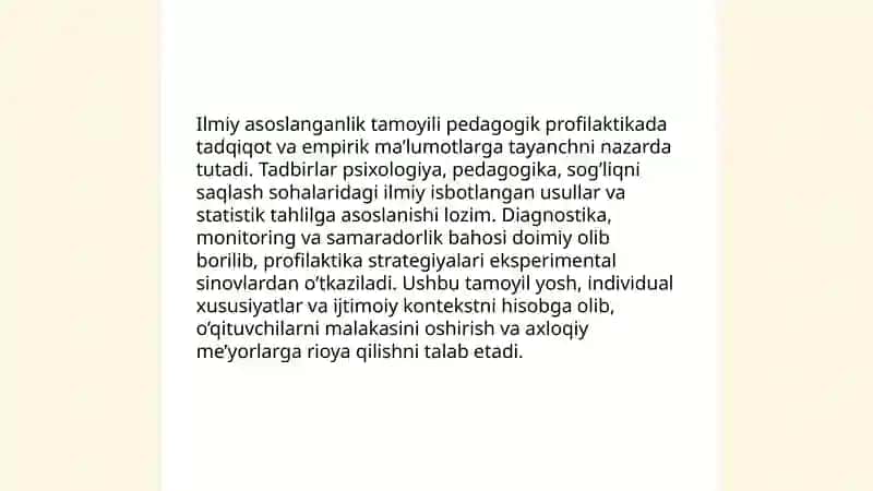 Pedagogik profilaktikaning asosiy tamoyillari 3